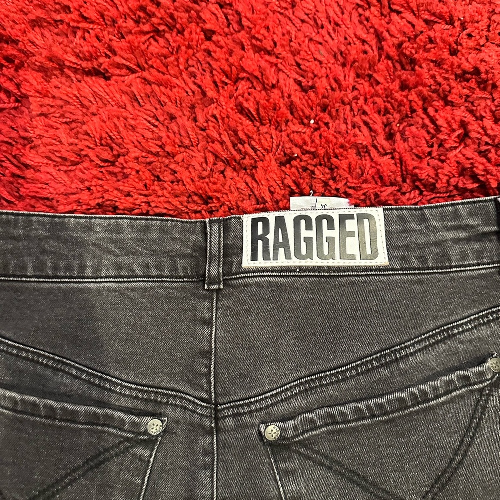 The Ragged Priests Free People Anguish Ruffle Hem High Rise Jeans - Picture 3 of 3